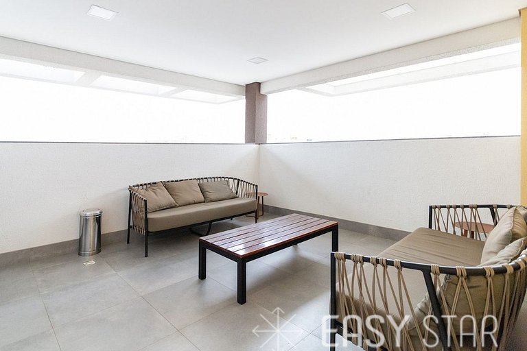 Studio prático e aconchegante na Bela Vista