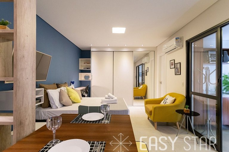 Easy Star - Studio encantador ao lado Aero - LJ01H