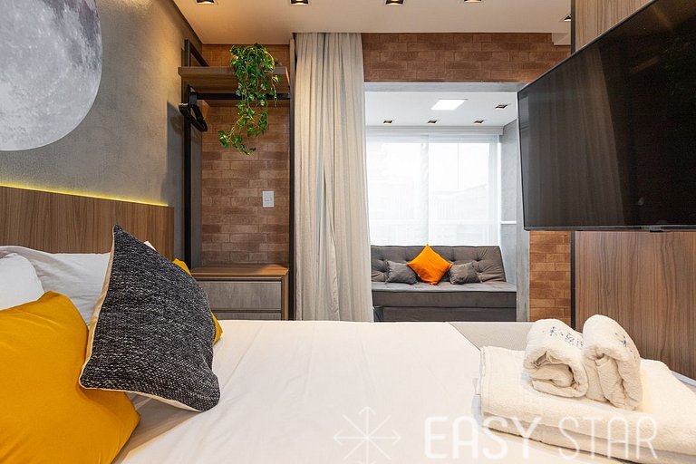 Easy Star - Studio compacto e prático ao lado Faria Lima - L