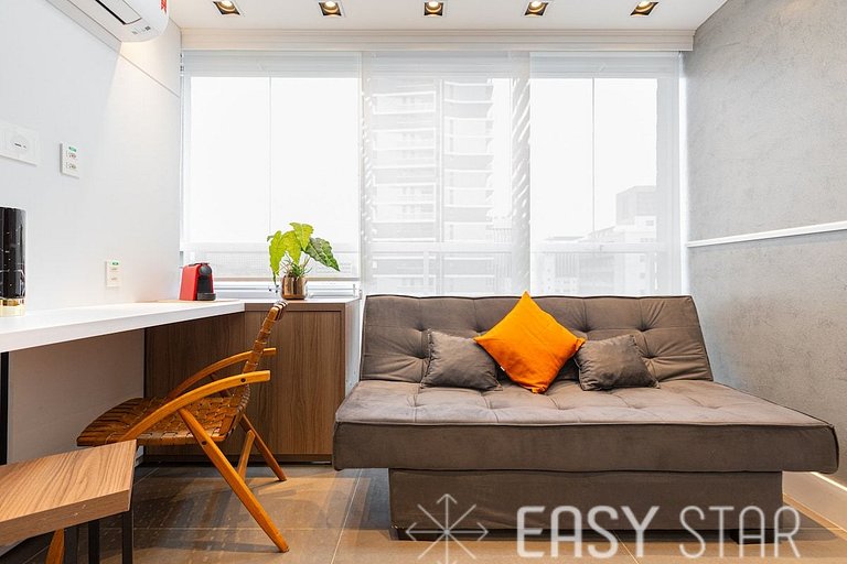 Easy Star - Studio compacto e prático ao lado Faria Lima - L