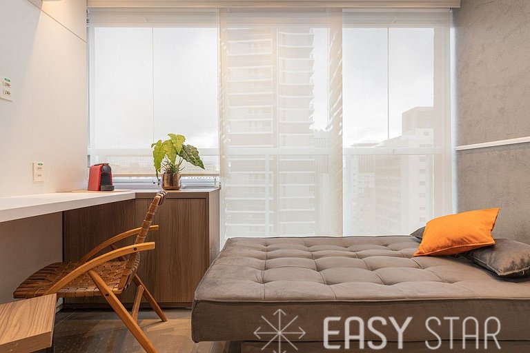 Easy Star - Studio compacto e prático ao lado Faria Lima - L