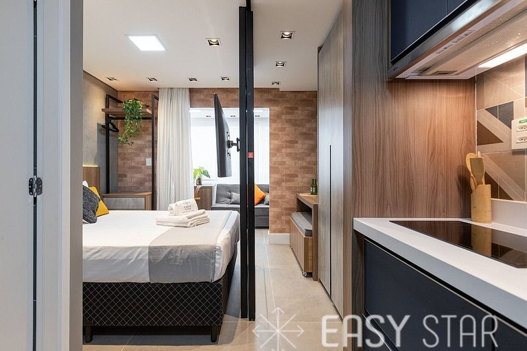 Easy Star - Studio compacto e prático ao lado Faria Lima - L