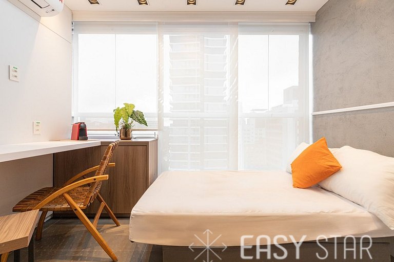 Easy Star - Studio compacto e prático ao lado Faria Lima - L