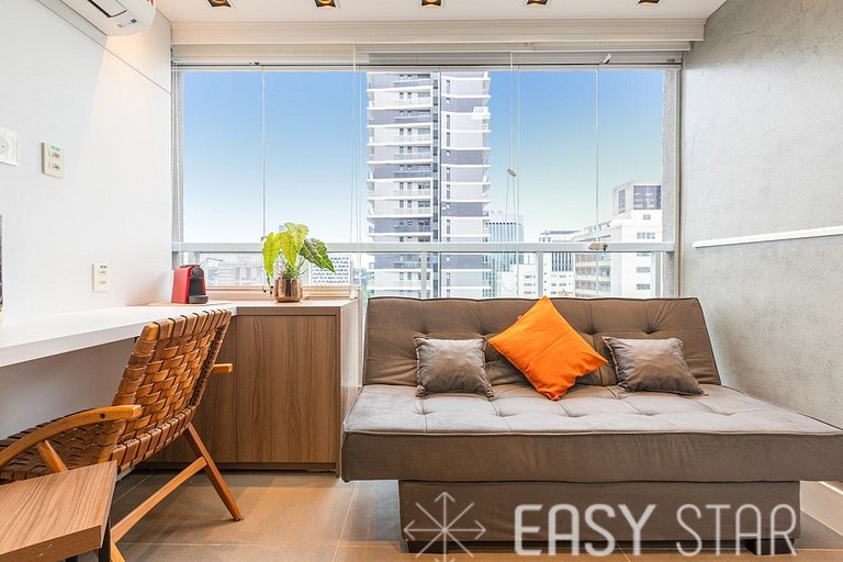 Easy Star - Studio compacto e prático ao lado Faria Lima - L