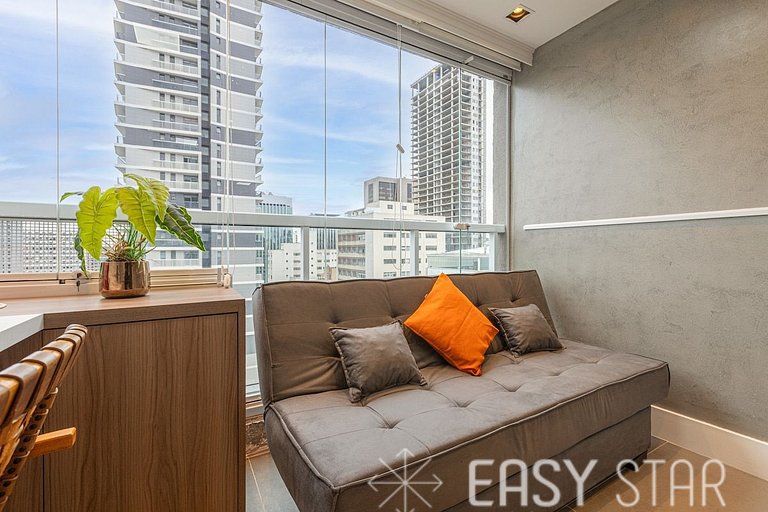 Easy Star - Studio compacto e prático ao lado Faria Lima - L