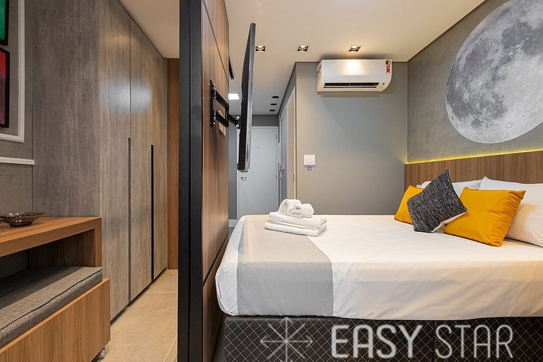 Easy Star - Studio compacto e prático ao lado Faria Lima - L