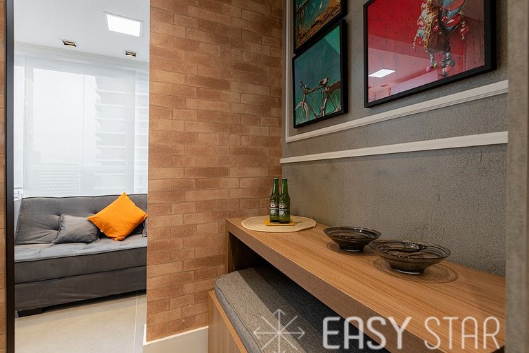 Easy Star - Studio compacto e prático ao lado Faria Lima - L