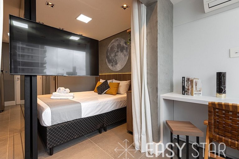 Easy Star - Studio compacto e prático ao lado Faria Lima - L