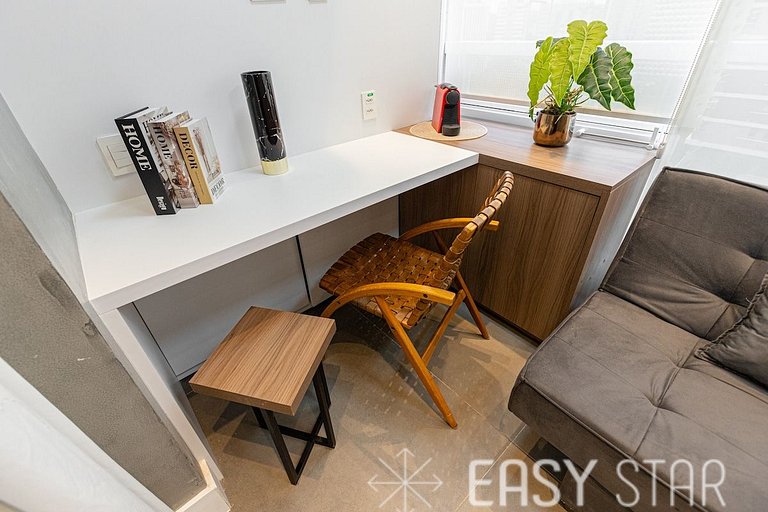 Easy Star - Studio compacto e prático ao lado Faria Lima - L