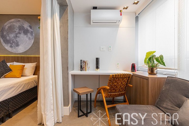 Easy Star - Studio compacto e prático ao lado Faria Lima - L