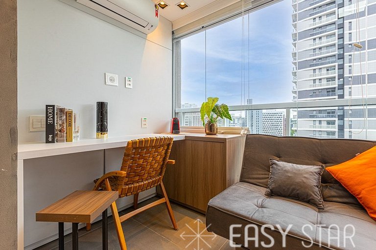 Easy Star - Studio compacto e prático ao lado Faria Lima - L