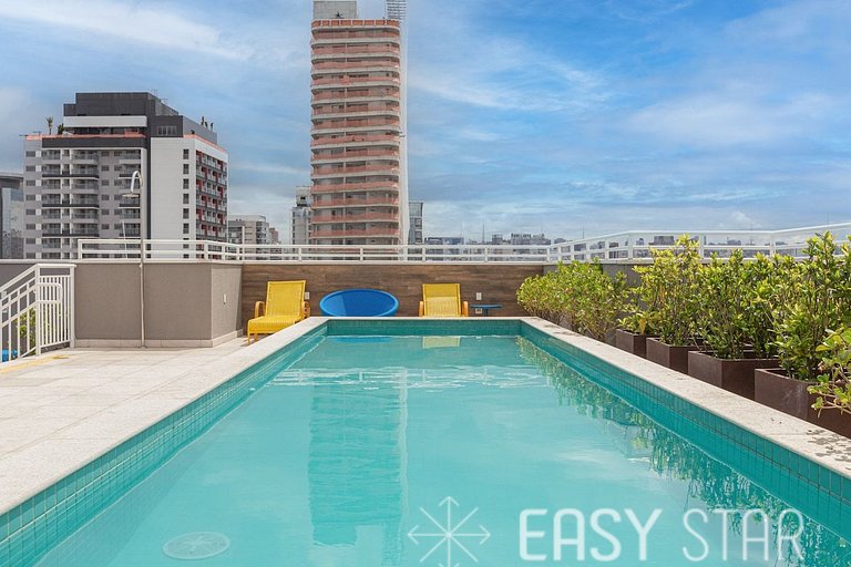 Easy Star - Studio compacto e prático ao lado Faria Lima - L