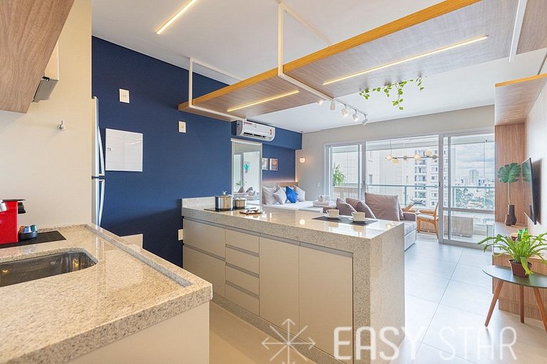 Easy Star - Studio encantador e bem iluminado no Campo Belo