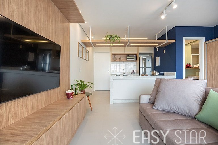 Easy Star - Studio encantador e bem iluminado no Campo Belo
