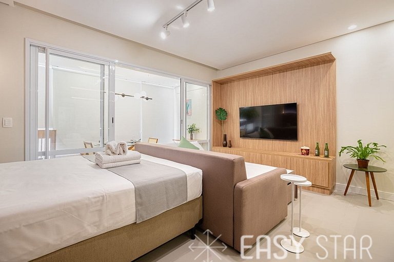 Easy Star - Studio encantador e bem iluminado no Campo Belo