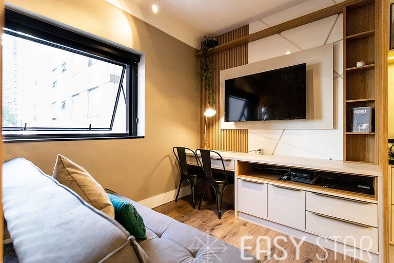 Easy Star - Flat gracioso no coracao do jardins - MV01H