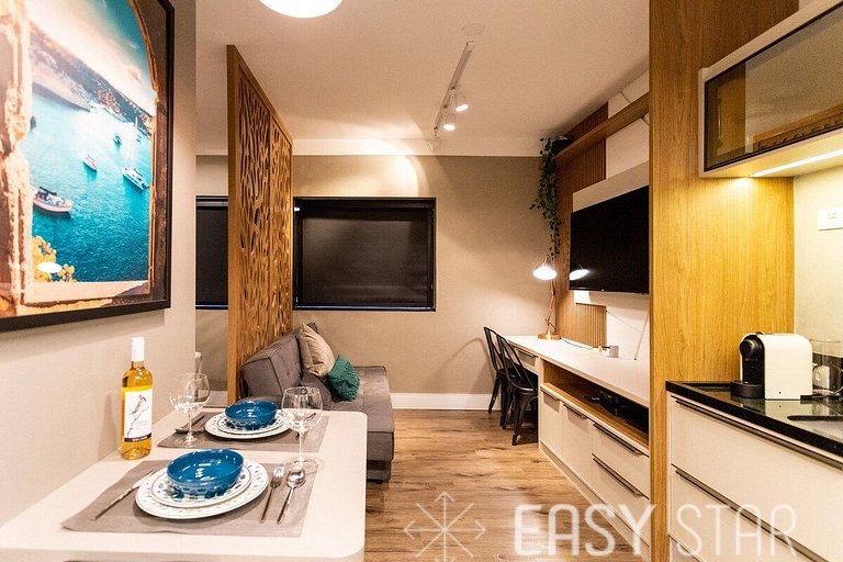 Easy Star - Flat gracioso no coracao do jardins - MV01H