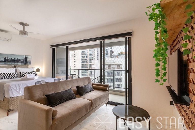Easy Star - Studio C/Vaga ao Lado Metrô Campo Belo - OO01H