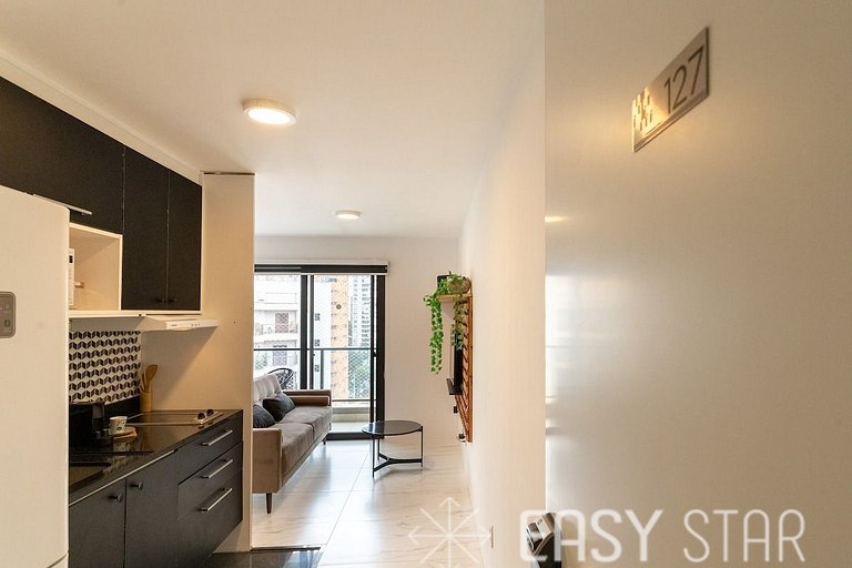 Easy Star - Studio C/Vaga ao Lado Metrô Campo Belo - OO01H