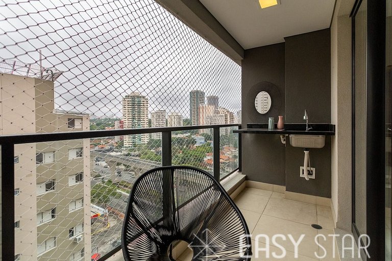 Easy Star - Studio C/Vaga ao Lado Metrô Campo Belo - OO01H