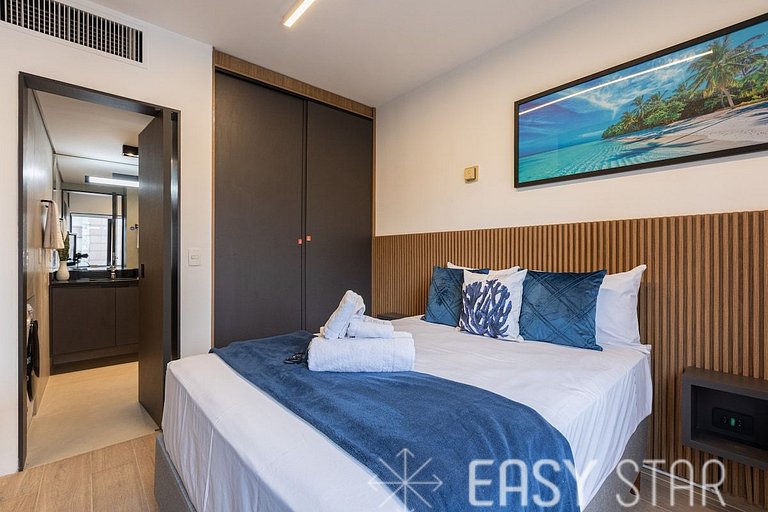Easy Star - Flat gracioso ao lado da Berrini - PA01H
