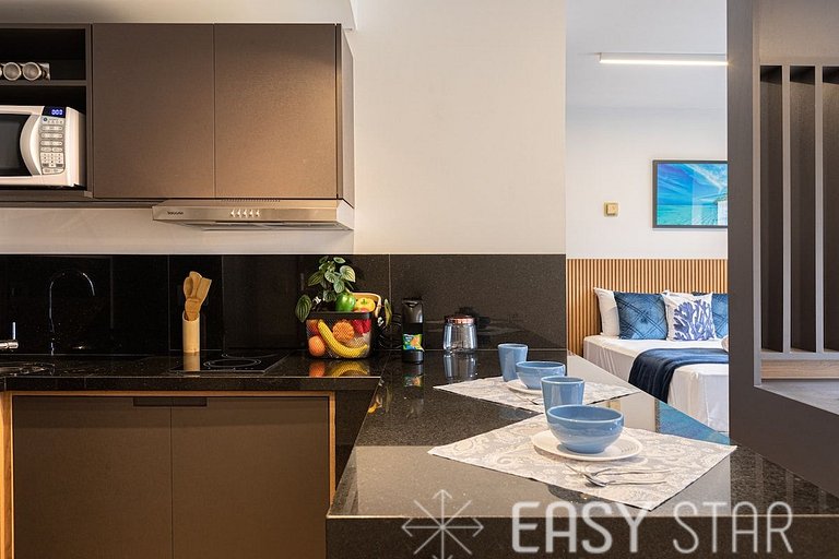 Easy Star - Flat gracioso ao lado da Berrini - PA01H