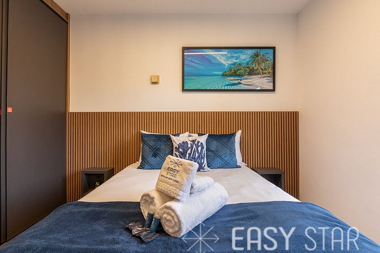 Easy Star - Flat gracioso ao lado da Berrini - PA01H