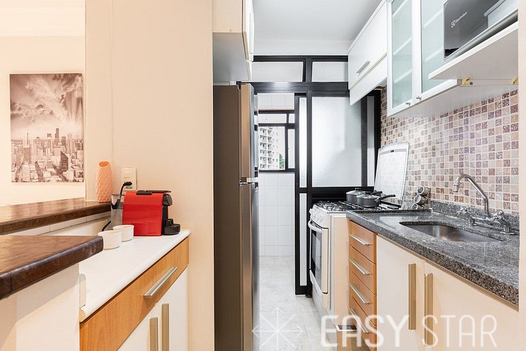 Easy Star - Lindo apto dois quartos na Vila Olímpia - PQ01H