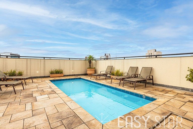 Easy Star - Lindo apto dois quartos na Vila Olímpia - PQ01H