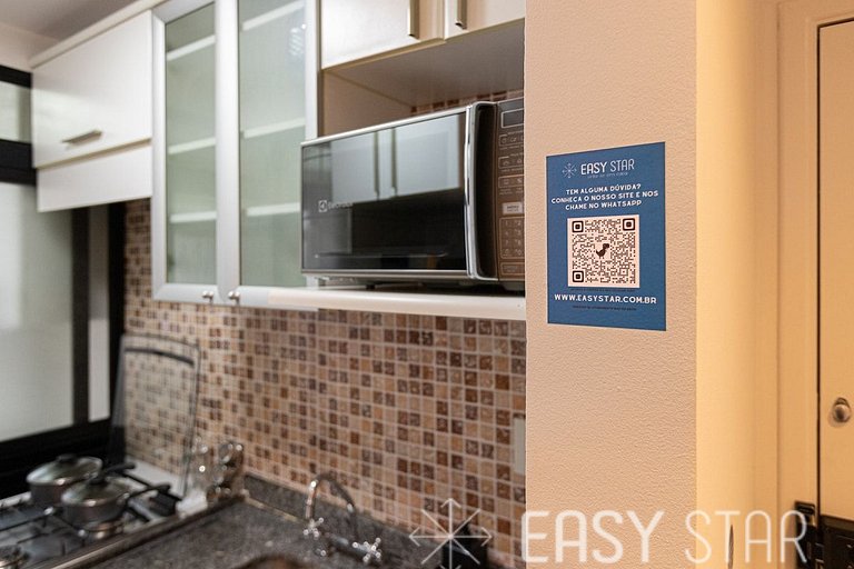 Easy Star - Lindo apto dois quartos na Vila Olímpia - PQ01H