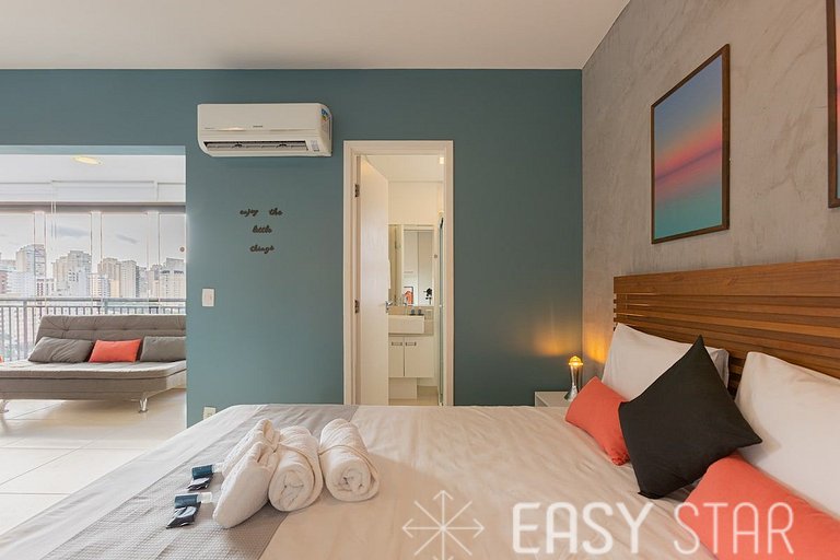 Easy Star - Lindo Studio no coração do Campo Belo - PU01H