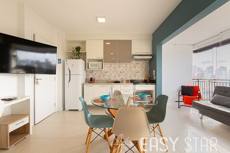 Easy Star - Lindo Studio no coração do Campo Belo - PU01H