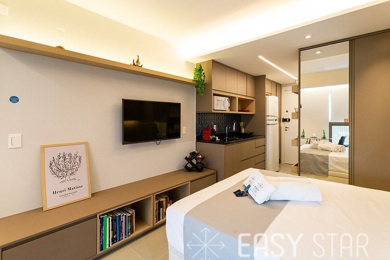 Easy Star - Lindo Studio proximo Metro Borba Gato - QI01H