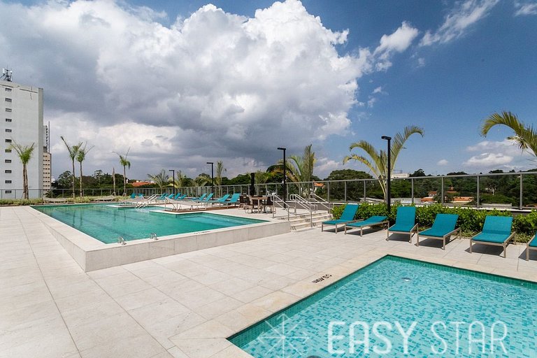 Easy Star - Lindo Studio proximo Metro Borba Gato - QI01H
