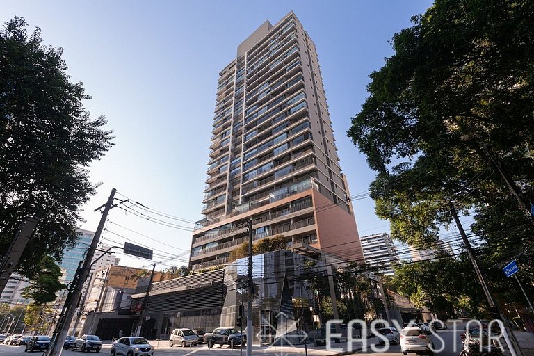 Easy Star - Lindo Studio ao lado do metrô em Moema - SQ01H