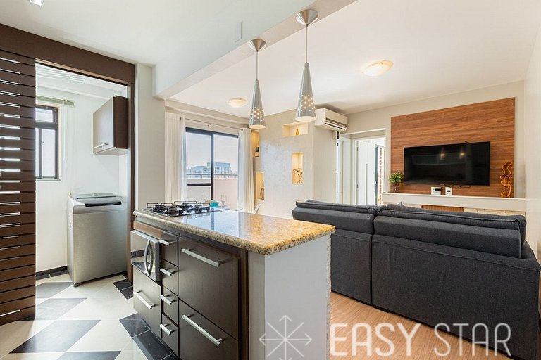 Easy Star - Apartamento na Vila Olímpia com ofurô e vista in