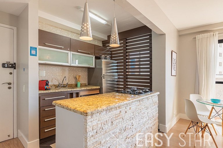Easy Star - Apartamento na Vila Olímpia com ofurô e vista in