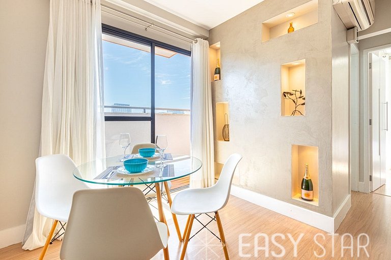 Easy Star - Apartamento na Vila Olímpia com ofurô e vista in
