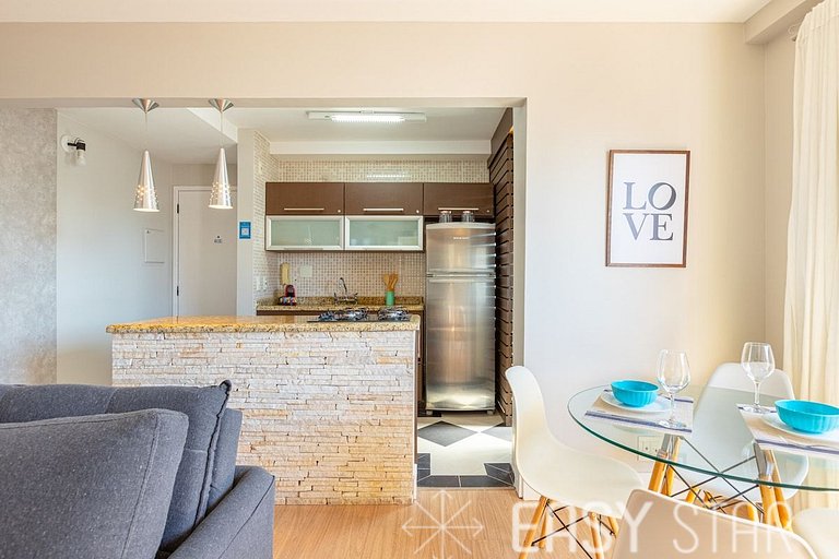 Easy Star - Apartamento na Vila Olímpia com ofurô e vista in