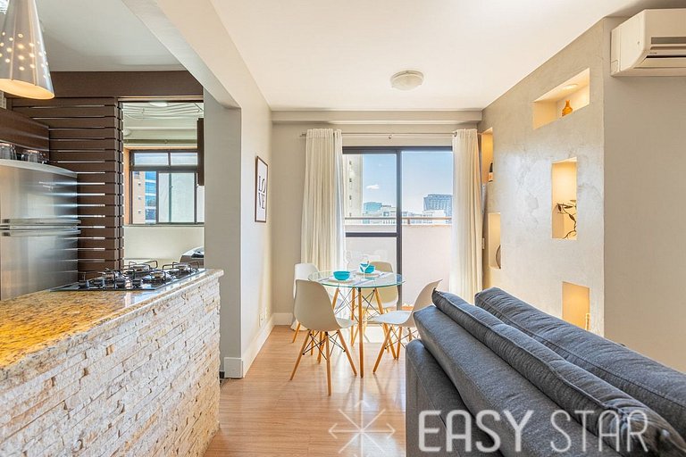 Easy Star - Apartamento na Vila Olímpia com ofurô e vista in