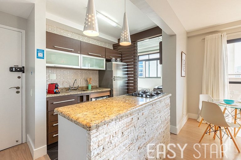 Easy Star - Apartamento na Vila Olímpia com ofurô e vista in