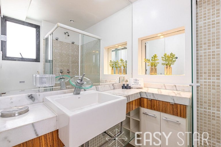 Easy Star - Apartamento na Vila Olímpia com ofurô e vista in