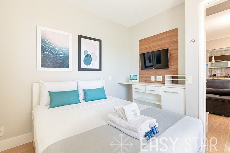 Easy Star - Apartamento na Vila Olímpia com ofurô e vista in