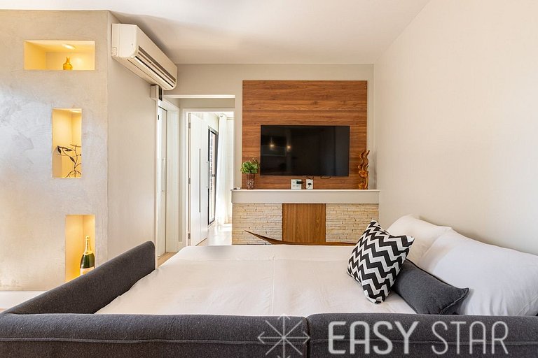 Easy Star - Apartamento na Vila Olímpia com ofurô e vista in