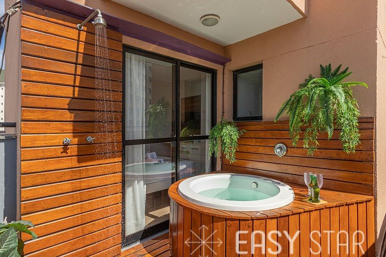 Easy Star - Apartamento na Vila Olímpia com ofurô e vista in