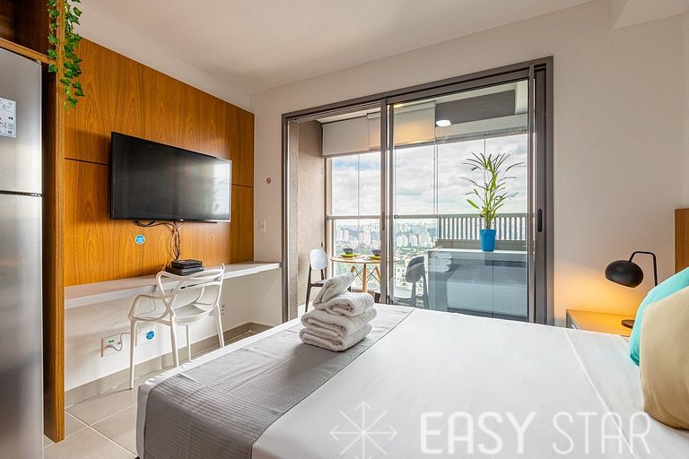 Easy Star - Lindo Studio no Alto da Boa Vista proximo ao Met