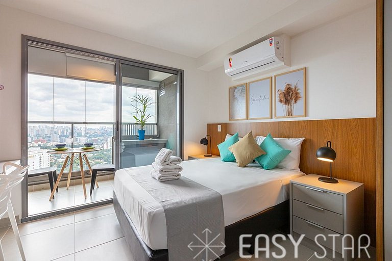 Easy Star - Lindo Studio no Alto da Boa Vista proximo ao Met