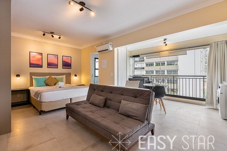 Easy Star - Studio iluminado no Campo Belo - UO01H