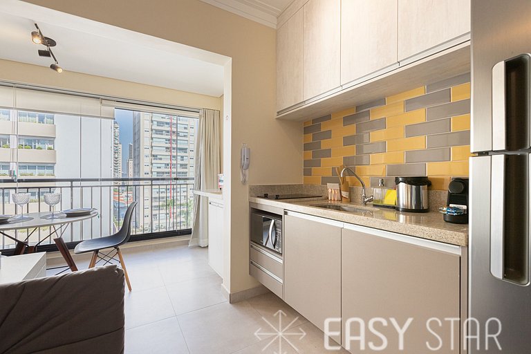 Easy Star - Studio iluminado no Campo Belo - UO01H
