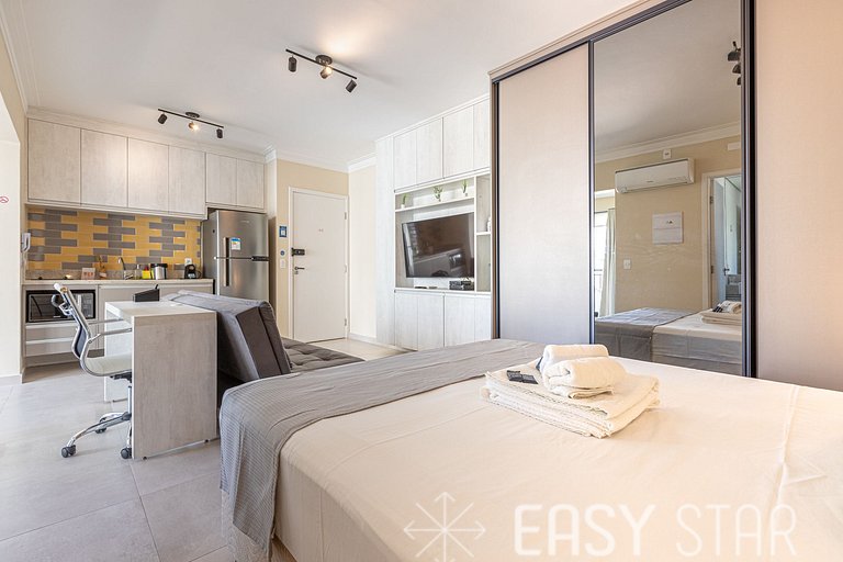 Easy Star - Studio iluminado no Campo Belo - UO01H